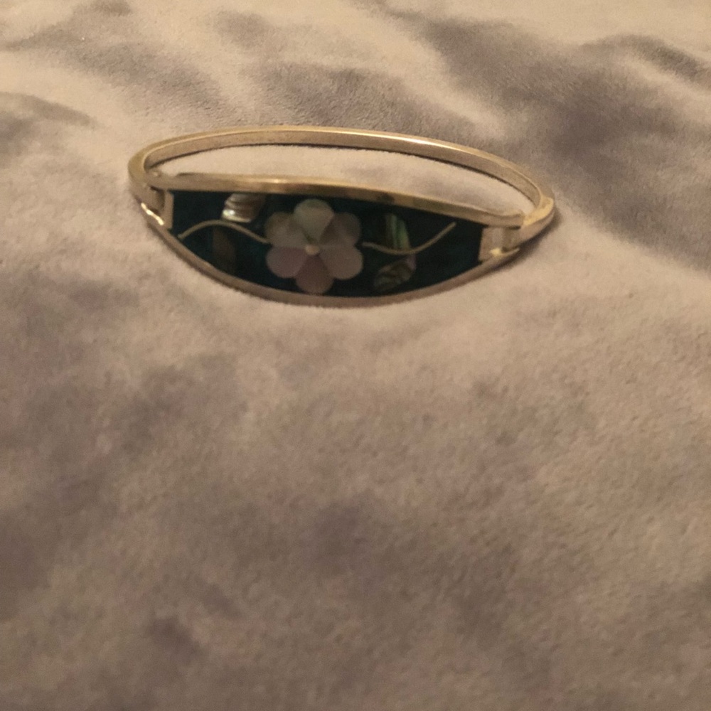 Alpaca silver bracelet (Mexico) - Picture 2 of 7